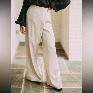 Satin Overlay Pants
